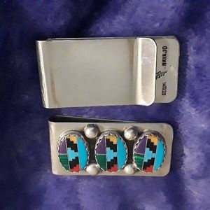 Navajo Sterling silver money clip
